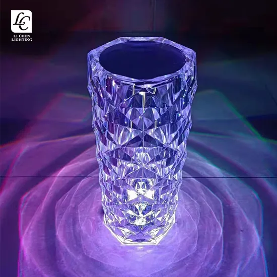 Indoor Home RGB Modern Crystal Color LED Desk Lamp