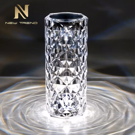 Indoor Home RGB Modern Crystal Color LED Desk Lamp