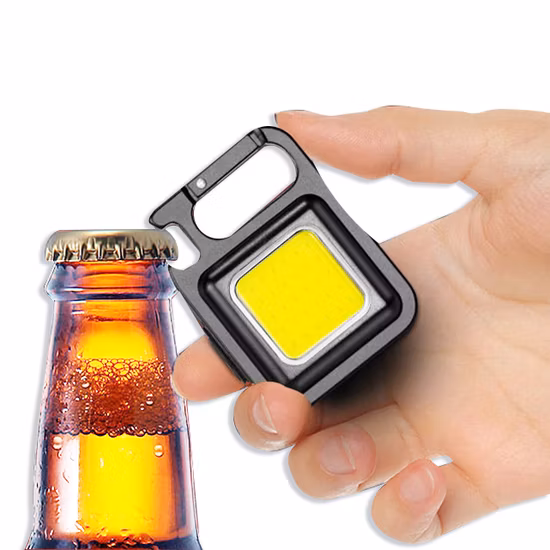 Lampe de poche porte-clés rechargeable USB, mini petite lampe portable