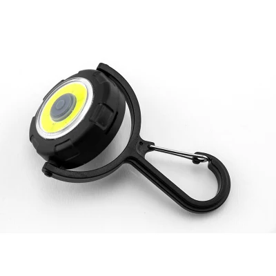 Lampe de porte-clés noire de conception COB d'usine en gros