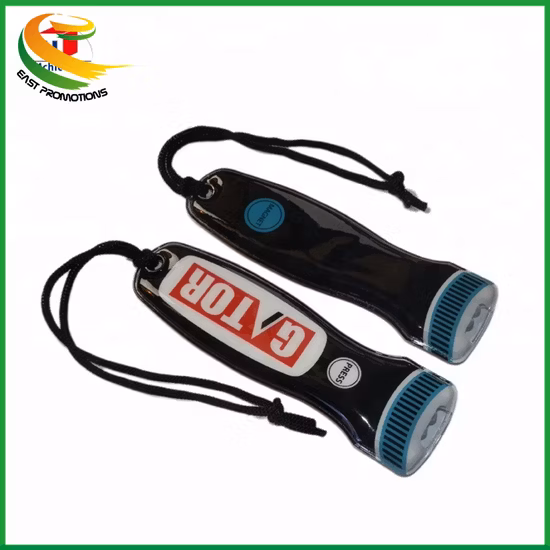 Cadeau bon marché personnalisé porte-clés LED en PVC souple s'allume